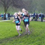 Kate Gallagher (102) pushes the pace in the U15 race