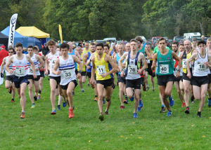 Aidan Thompson (11) at the head of 71 runners