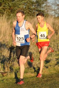 Jamie Crowe waits to sprint