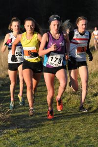 Kate Gallagher in the leading group