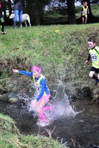 Under-11 race at the water