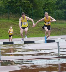 Michael Wright (3) in the Steeplechase