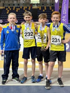 Winning boys with their medals